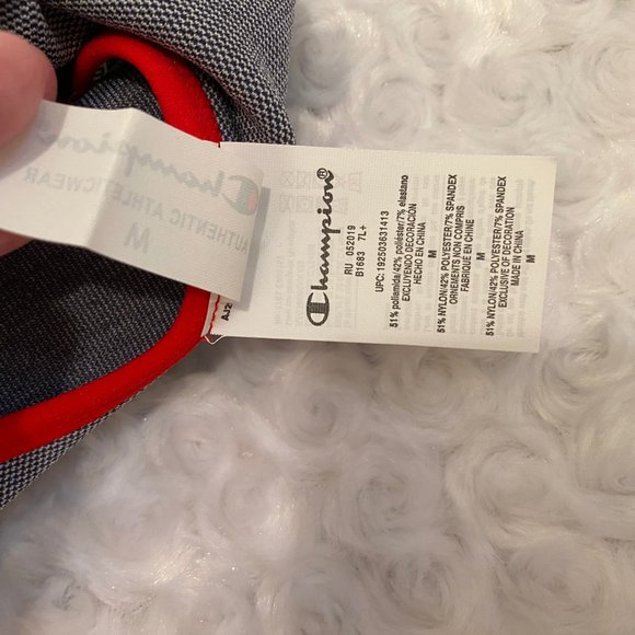 Champion Ladies Red/Gray Racerback Sports Bra - Double Dry Tech - M - Picture 7 of 7